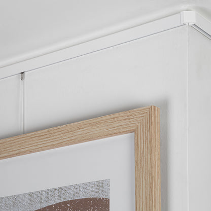 STAS minirail (150 cm): riel delgado para colgar cuadros, diseño elegante y fácil de instalar.