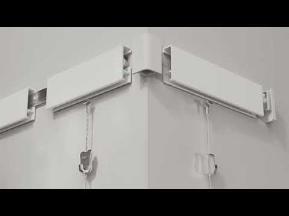 STAS cliprail guía para colgar cuadros: Usa ganchos STAS smartspring para cargas hasta 4 kg.