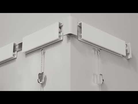 Kit de inicio: Sistema completo para colgar en paredes delgadas.