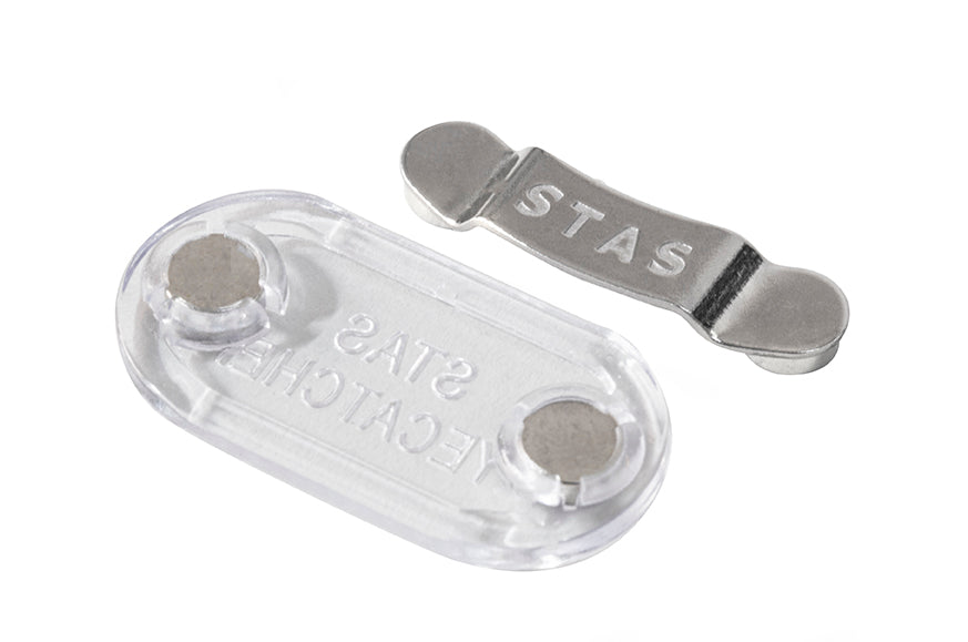 STAS eyecatcher chrome - colgador para gafas | pinza para gafas - Conjunto de 2 piezas con envío gratis
