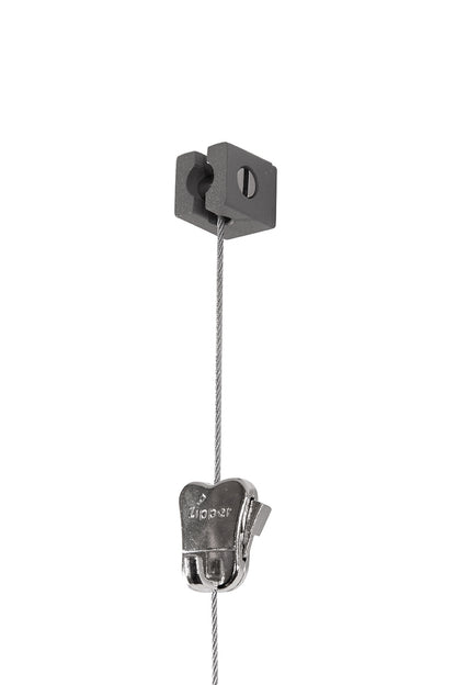 STAS qubic con cordón 150 cm es versátil para montaje en techo o pared.